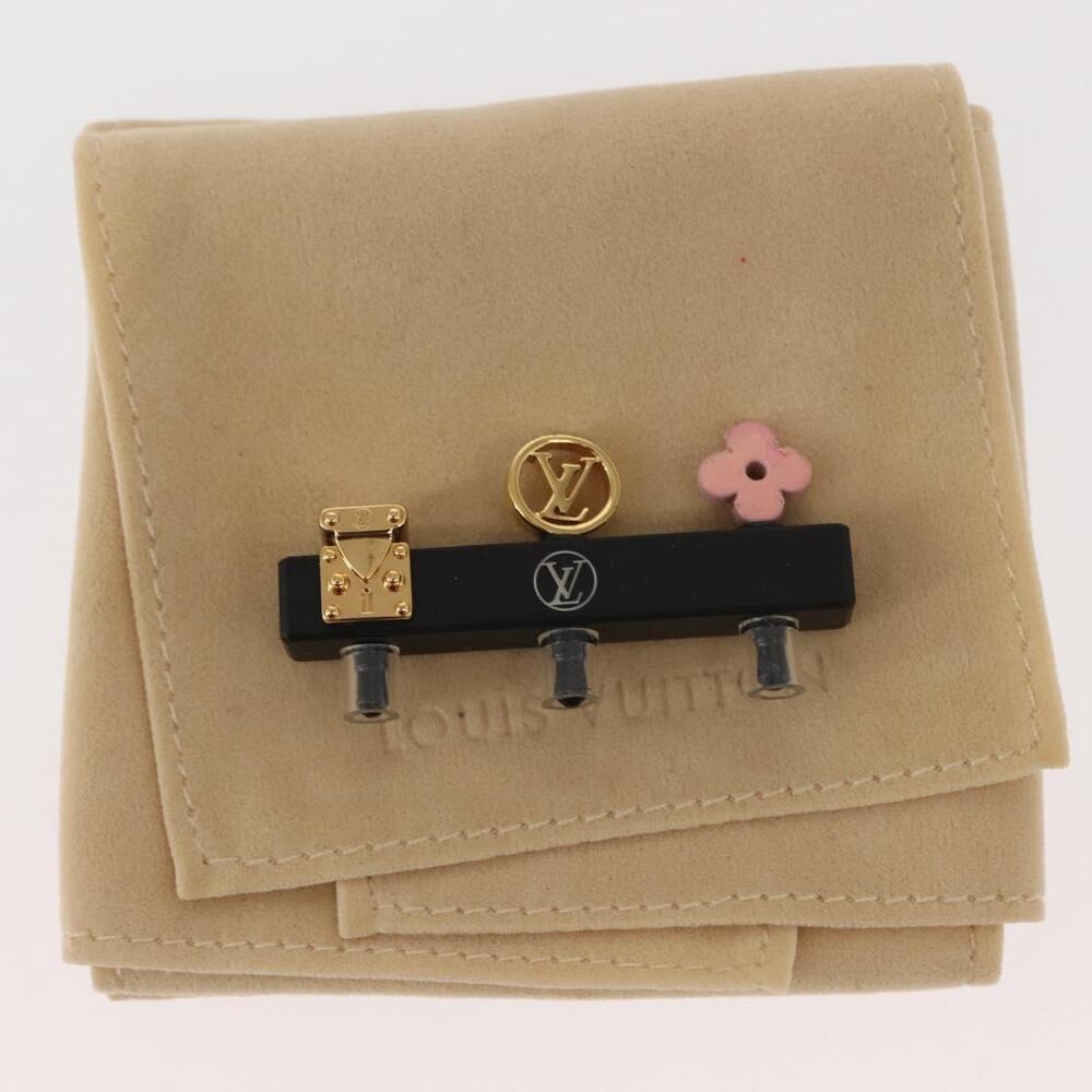 LOUIS VUITTON Phone Plug Iconic metal Gold Pink M60904 LV Auth 147098 - Picture 11 of 11